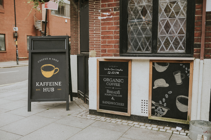 Restaurant shop sign and menu boardQuick Reliable Printing (QRP)