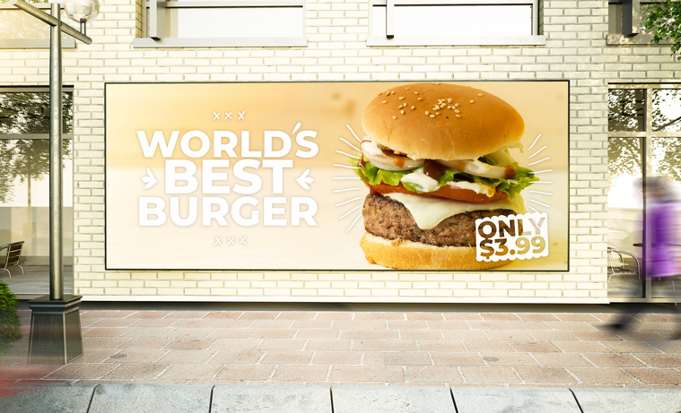 big horizontal burger poster mockupQuick Reliable Printing (QRP)
