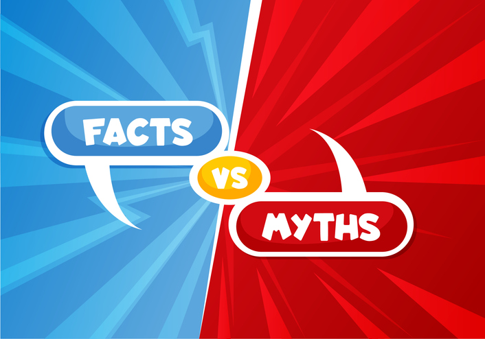 Myths vs facts truth and false true and fictionQuick Reliable Printing (QRP)