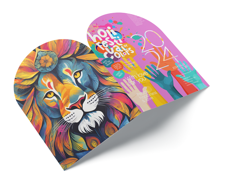 Custom Printed Invitation with Rounded Corners